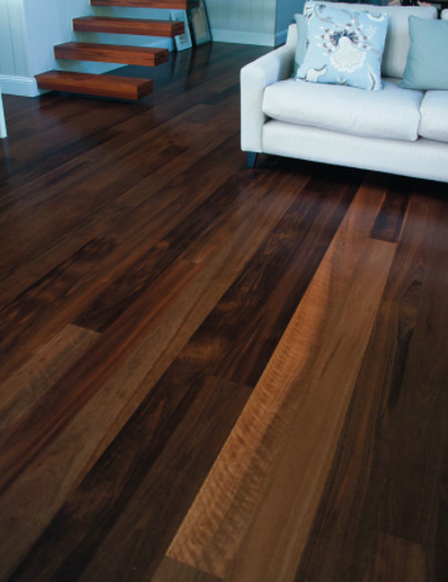 Photo: Engineered Eucalypt flooring, Australian Blackwood, our 
